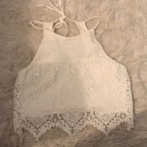 White Crop Top